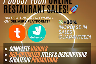 optimize your talabat or deliveroo profile to boost your orders