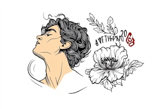 make a minimalist lineart tattoo design or illustration