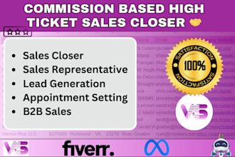 expert sales closer sales representative lead generation, appointment setting