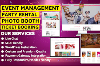 do website for party rental 360 photo booth event rental ticket party planning