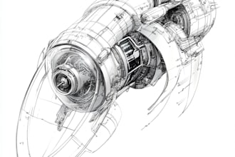 draw a spaceship or vehicle design