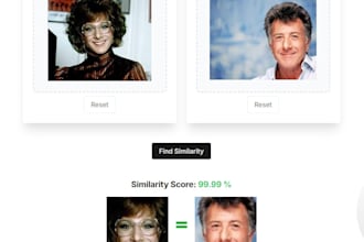 develop a face comparison API for accurate similarity detection