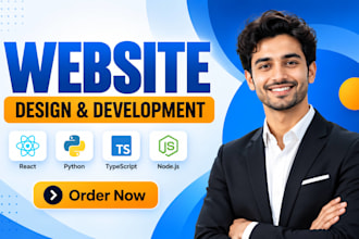 build website design, website development as a full stack developer