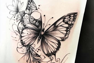 draw custom tattoo designs