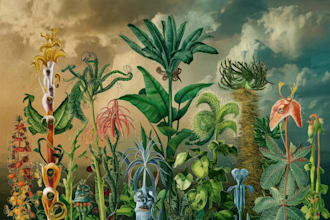 draw botanical illustration art for you