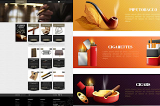 build cigar, tobacco, cannabis, vape cbd ecommerce website
