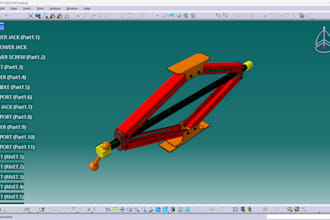 create 3d product design and 3d modeling in catia and solid work