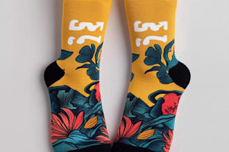 design unique socks design for your brand