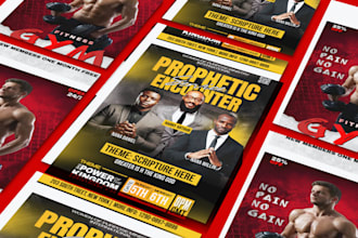 design sports party food event church flyer or poster