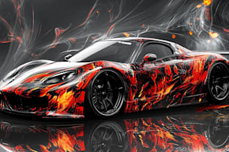 do racing car wrap design, racing car wrap, sports car wrap
