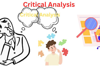 do critical analysis, case studies, research summaries, and article critique