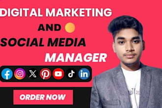 be your social media marketer and digital marketing expert