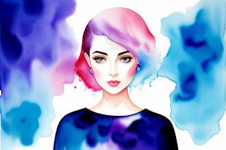 paint fancy abstract and surreal watercolor acrylic art