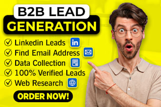 find email address, linkedin leads, data collection, data mining, web research