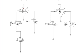 write pneumatics and hydraulic circuits on fluidsim