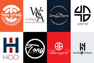 design modern clothing or fashion boutique brand logo