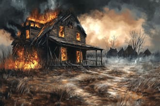 draw environmental concept art and illustrations 4k VIP premium quality