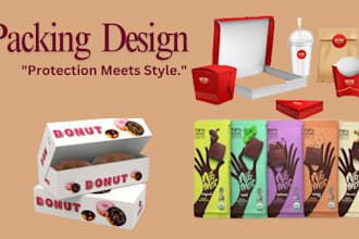 do food and cosmetic products and label design