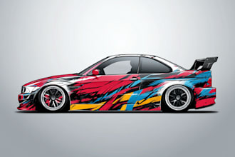 make car wrap design, vehicle wrap design, van wrap design