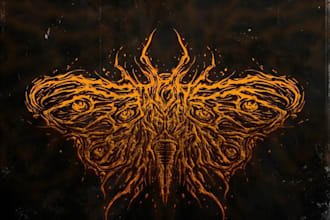 create an epic fantasy metal logo