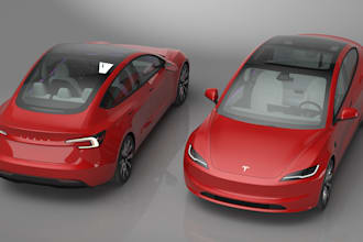 renew 3d car design,3d lowpoly interior and exterior car design,3d vehicle model
