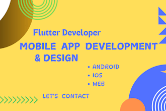 supply expected design using flutter for android, ios, web