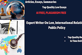 research and write on criminal law and international law