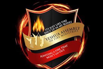 do christian ministry or modern church logo design