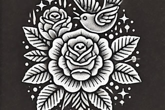 basic dotwork tattoo design for you