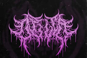 make a cursed occult style logo