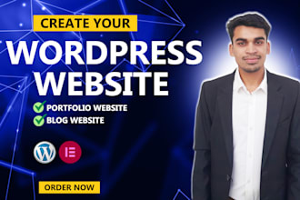 design a responsive wordpress portfolio or blog website