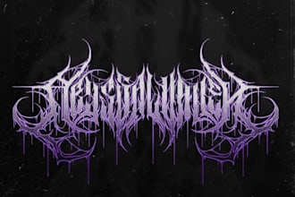 make your killer black metal logo within 24hrs