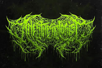 create unique black metal logo for your band