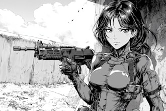 draw manga or comic page for you
