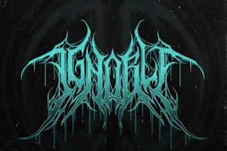 design a logo for your power, folk, or symphonic metal band