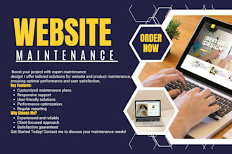 do website maintenance website update website manager