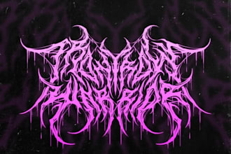 design a symphonic black metal logo
