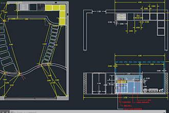convert skitch, image, PDF to auto cad drafting works on section elevation 2d 3d