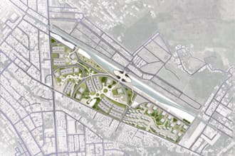 design architectural site plan and landscape render