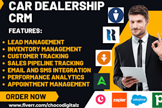 setup car dealership crm dealersocket vinsolutions elead CRM zoho salesforce