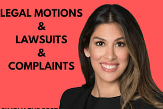 draft motion to dismiss, pleadings, lawsuit, complaints, summary judgment, nda