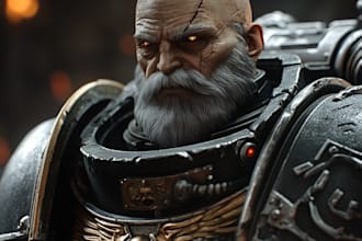 make your warhammer 40k character art