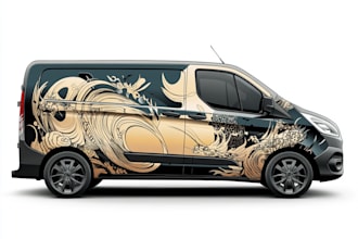 do unique car wrap, van wrap design, truck wrap,