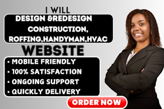do construction, roofing, cleaning, handyman, plumbing, and electrician website