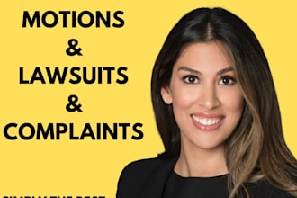 draft motion to dismiss, pleadings, lawsuit, complaints, summary judgment, nda