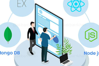develop a full stack custom web app and react java spring developer
