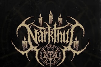 design a tour poster metal logo