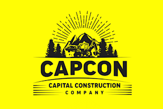 do awesome farm around horses or fence logo design