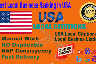use the best USA local citations and USA local SEO to get top google ranks