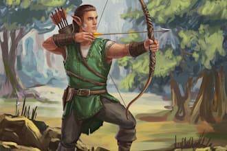 paint fantasy digital art illustration and characters